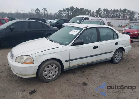 1998 Honda Civic Dx из США, поврежденный, VIN 2HGEJ6629WH554707